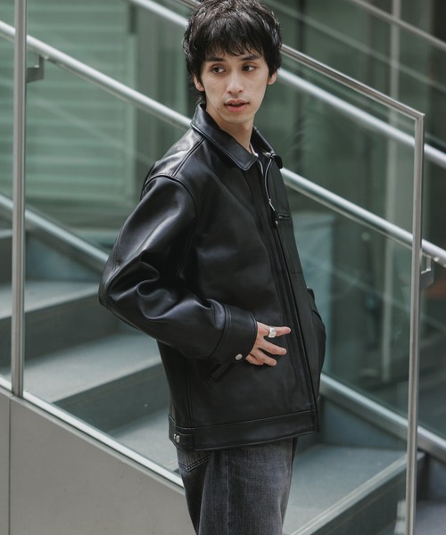 schott（ショット）の「Schott/ショット LEATHER TRACKER JACKET