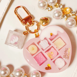 プリンくまロリポップ◇シャカシャカキーホルダー シェイカー