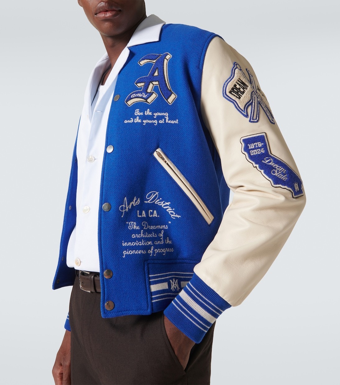 希少】AMIRI ドリームチームアップリケ バーシティ ジャケット (AMIRI
