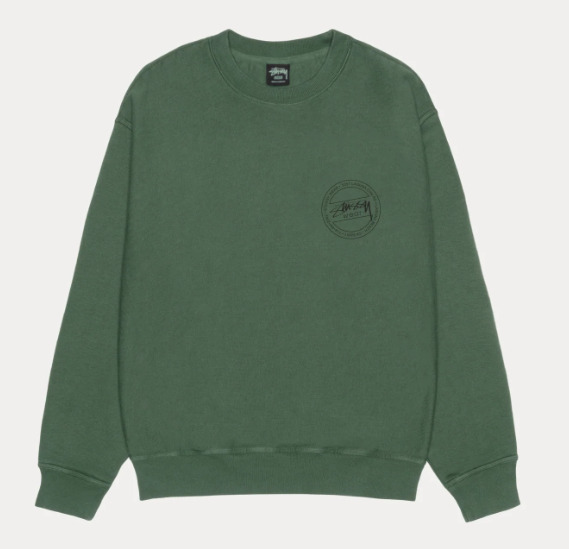 ☆人気☆【Stussy】☆Wear Crew Pigment Dyed☆Pine☆