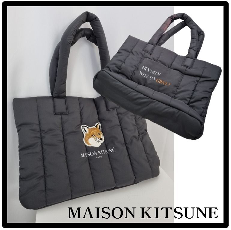 関税込☆MAISON KITSUNE☆Maison Kitsune X Laneige Padded Bag