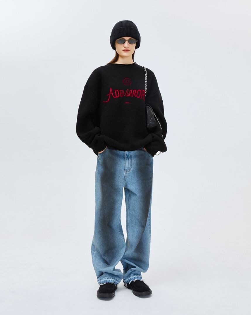 ☆関税込☆Ader Error☆Verif logo knit☆ニット☆ (ADERERROR/ニット
