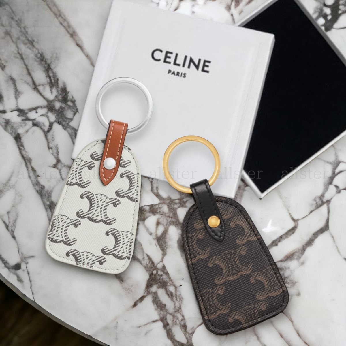 CELINE】セリーヌ トリオンフキャンバス キーリング (CELINE/キー