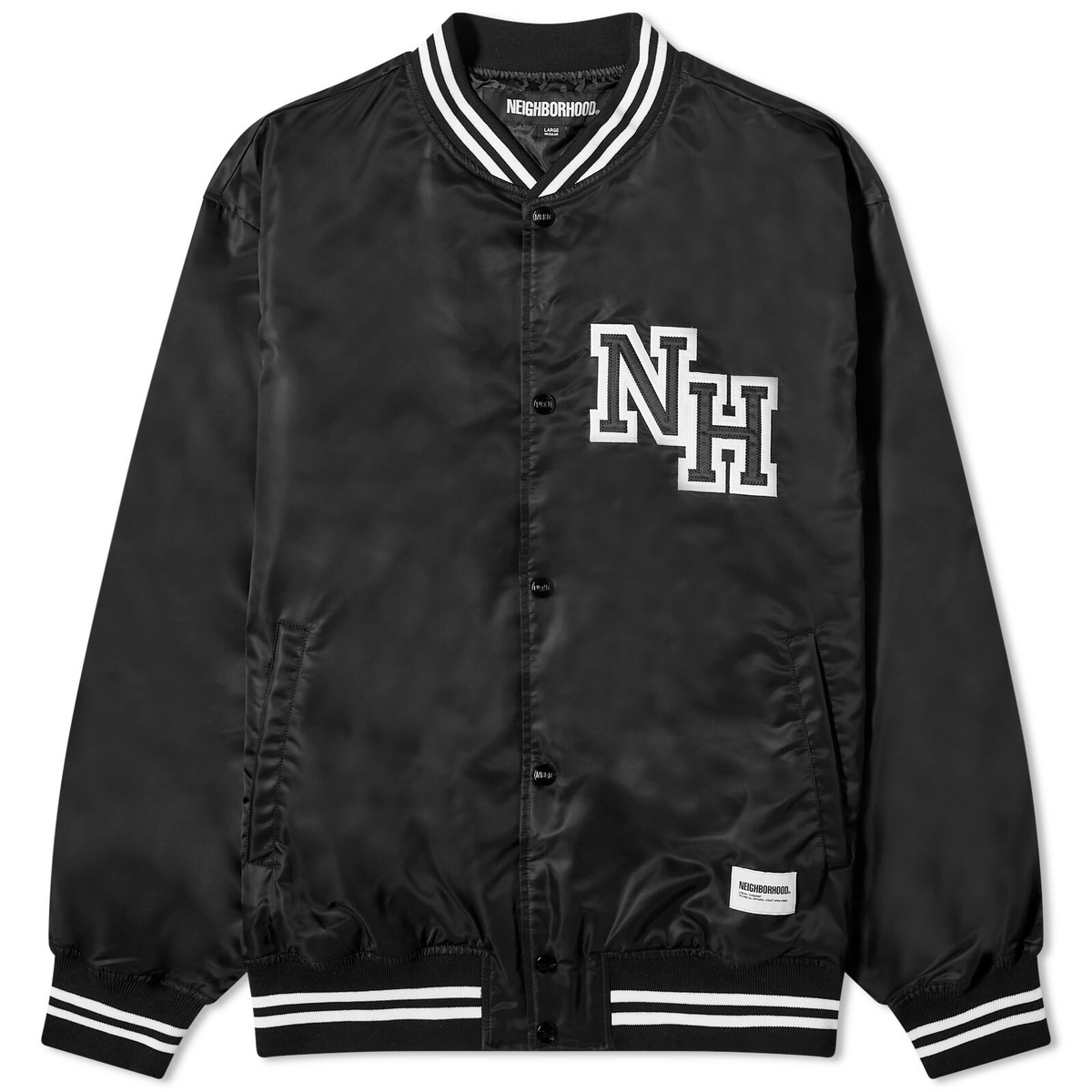 Neighborhood Men's Baseball Jacket in Black Neighborhood