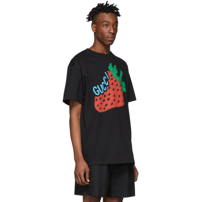 Gucci Black Strawberry T-Shirt Gucci