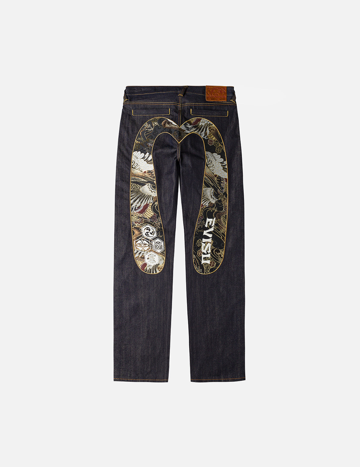 Red Daicock Print Loose Fit Jeans #2038 – EVISU
