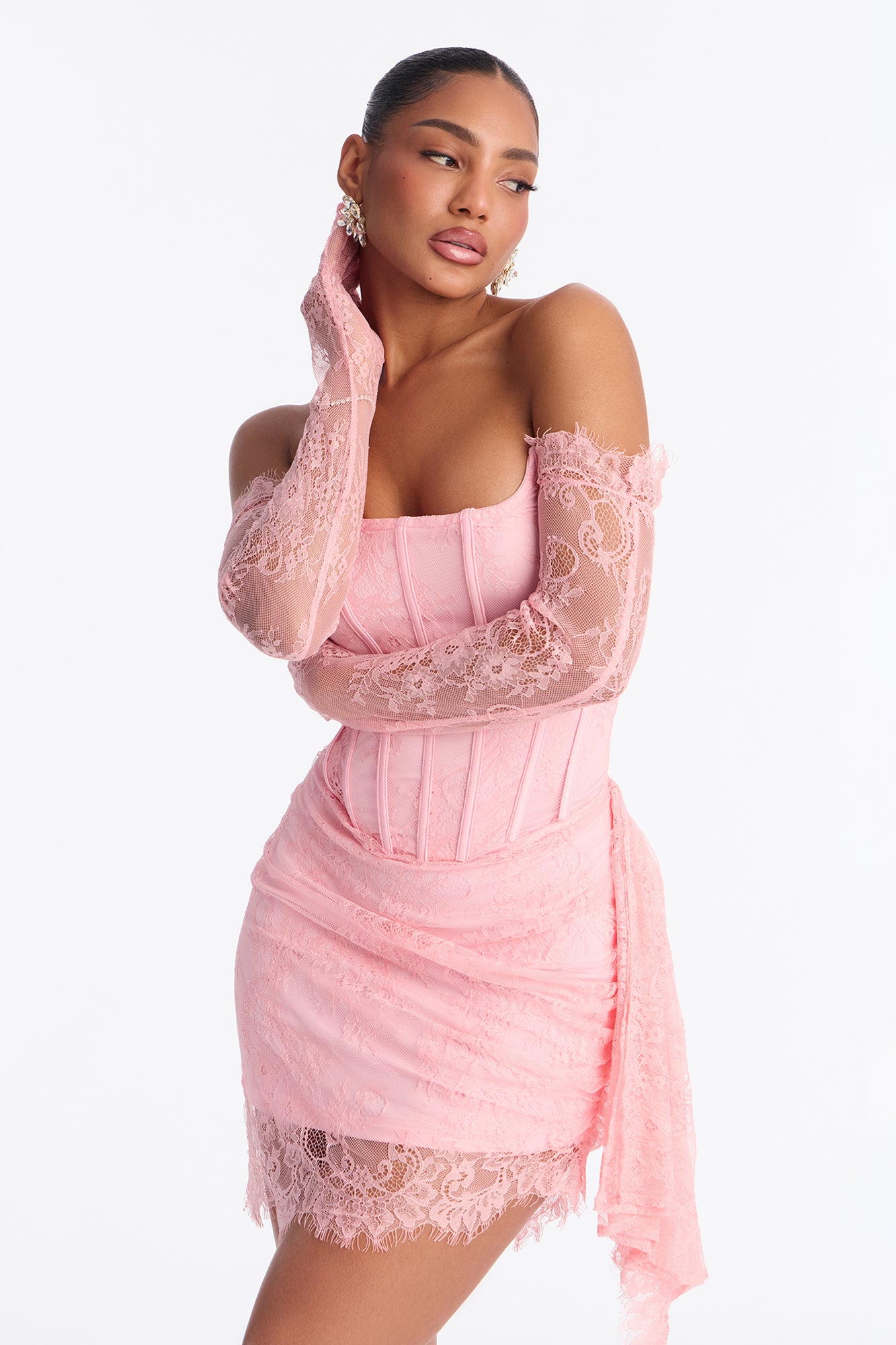 Always Sweet Corset Mini Dress Set - Pink | Fashion Nova