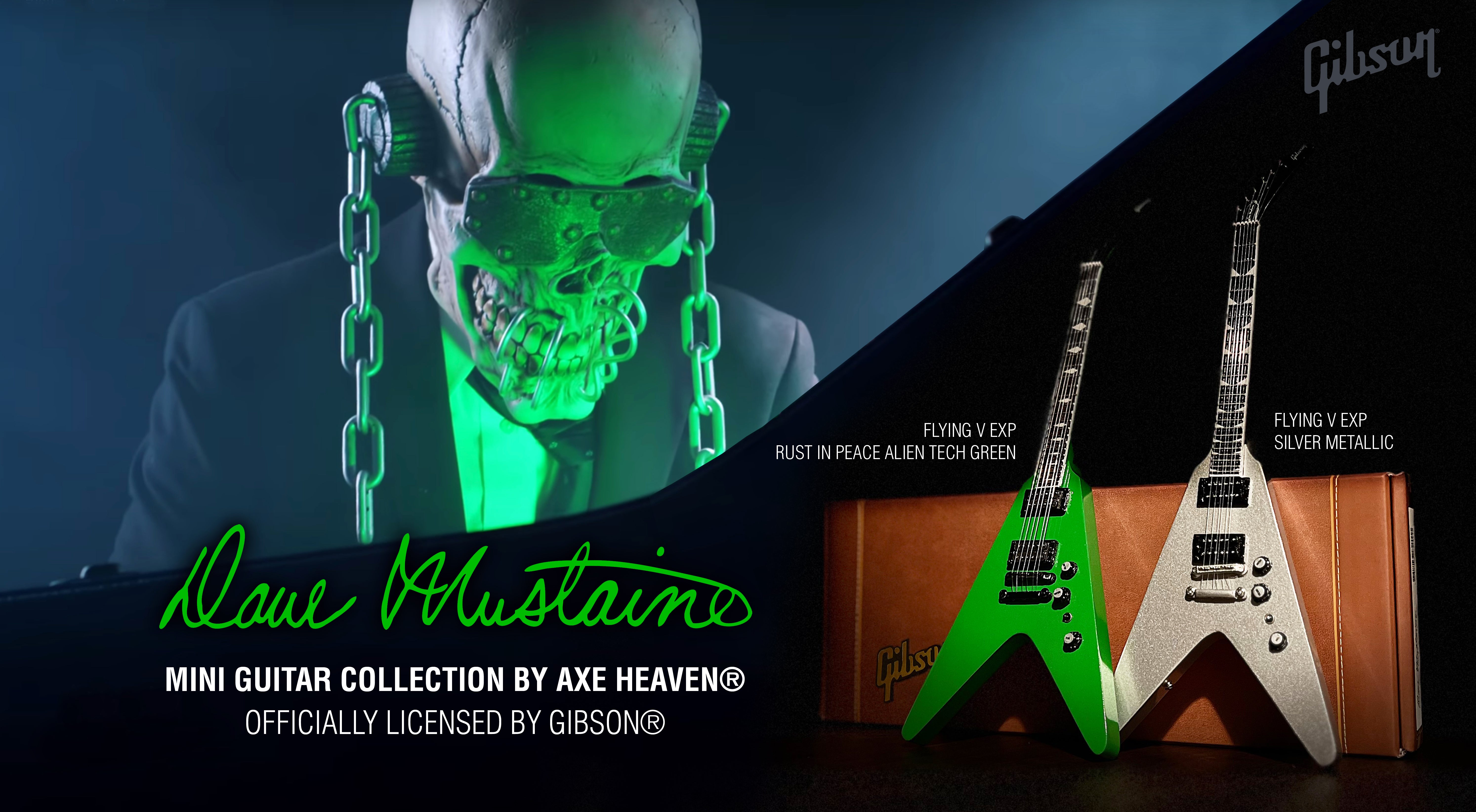 Dave Mustaine Signature Gibson Flying V SET OF 2 Mini Guitar