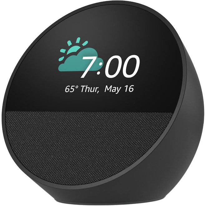 AMAZON Echo Spot Smart Alarm Clock with Alexa Voice Commands