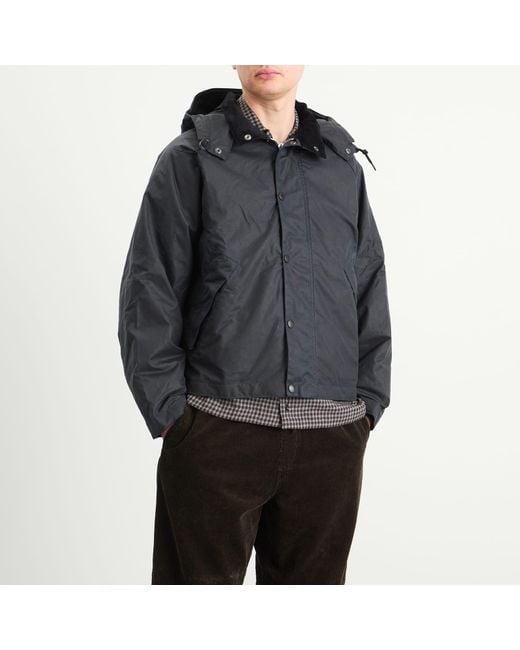 Barbour X Margaret Howell Transport Wax Jacket in Black for Men | Lyst