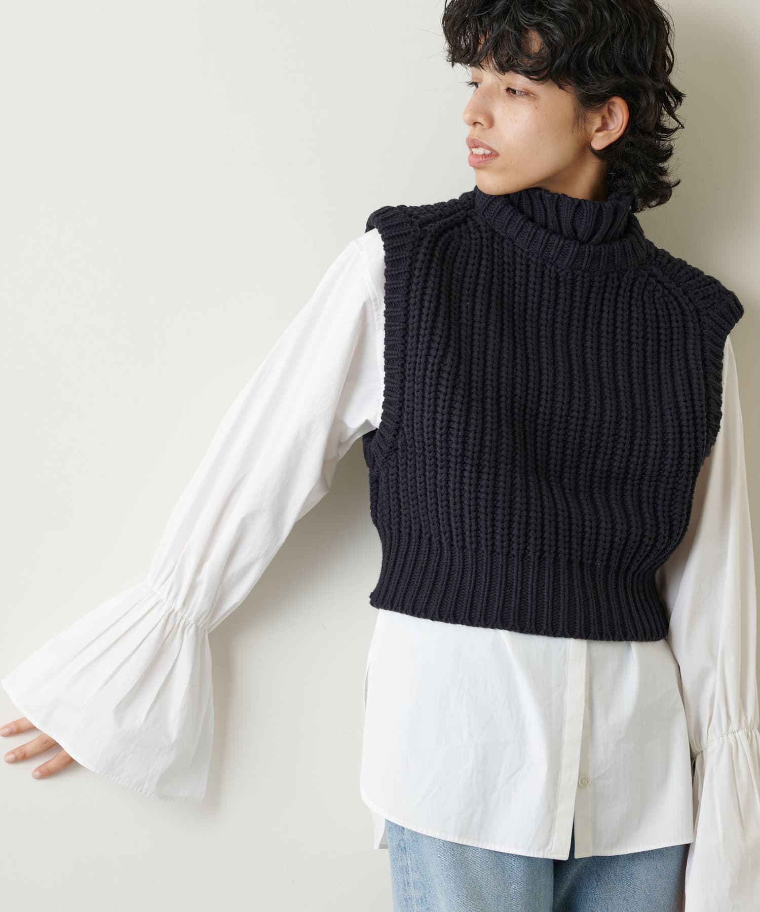 THE PAUSE】2WAYニットベスト | Whim Gazette(ウィム ガゼット