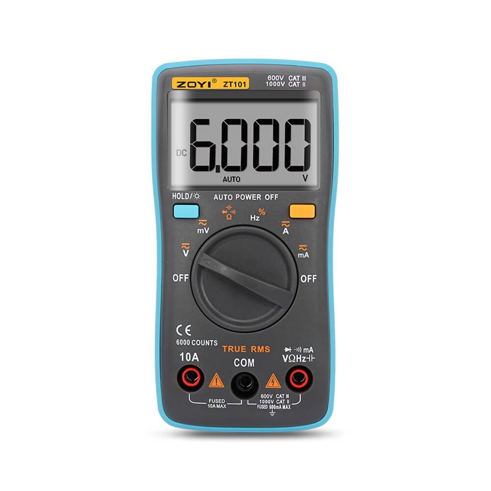 Widescreen digital multimeter with 10mF Capaciitance