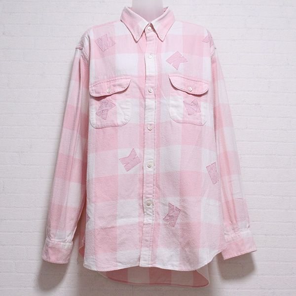 ピンクKパッチボックスチェックネルシャツ【M】 - ピンクハウス通販