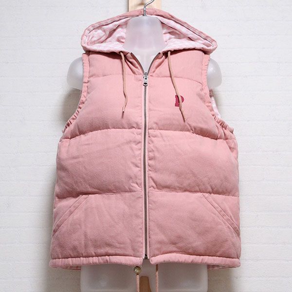 ピンク系ギンガム使いリバーシブルダウンベスト - ピンクハウス通販