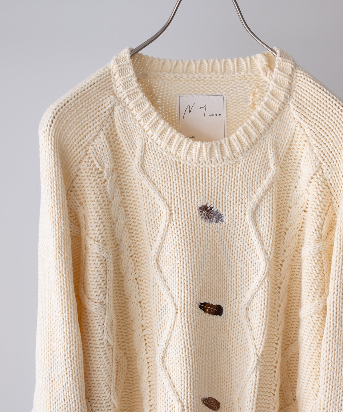 EMBROIDERY CABLE STICH KNIT - ANCELLM – C THE C
