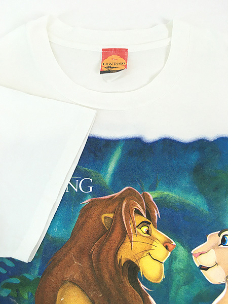 古着 90s Disney The Lion King ライオンキング シンバ ナラ Tシャツ