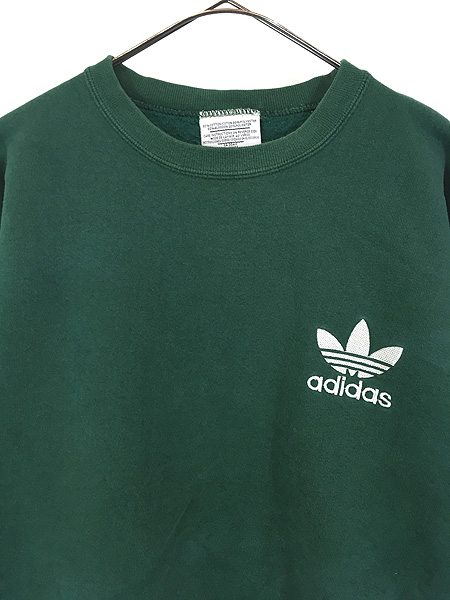 古着 90s USA製 adidas トレフォイル 刺しゅう スウェット トレーナー