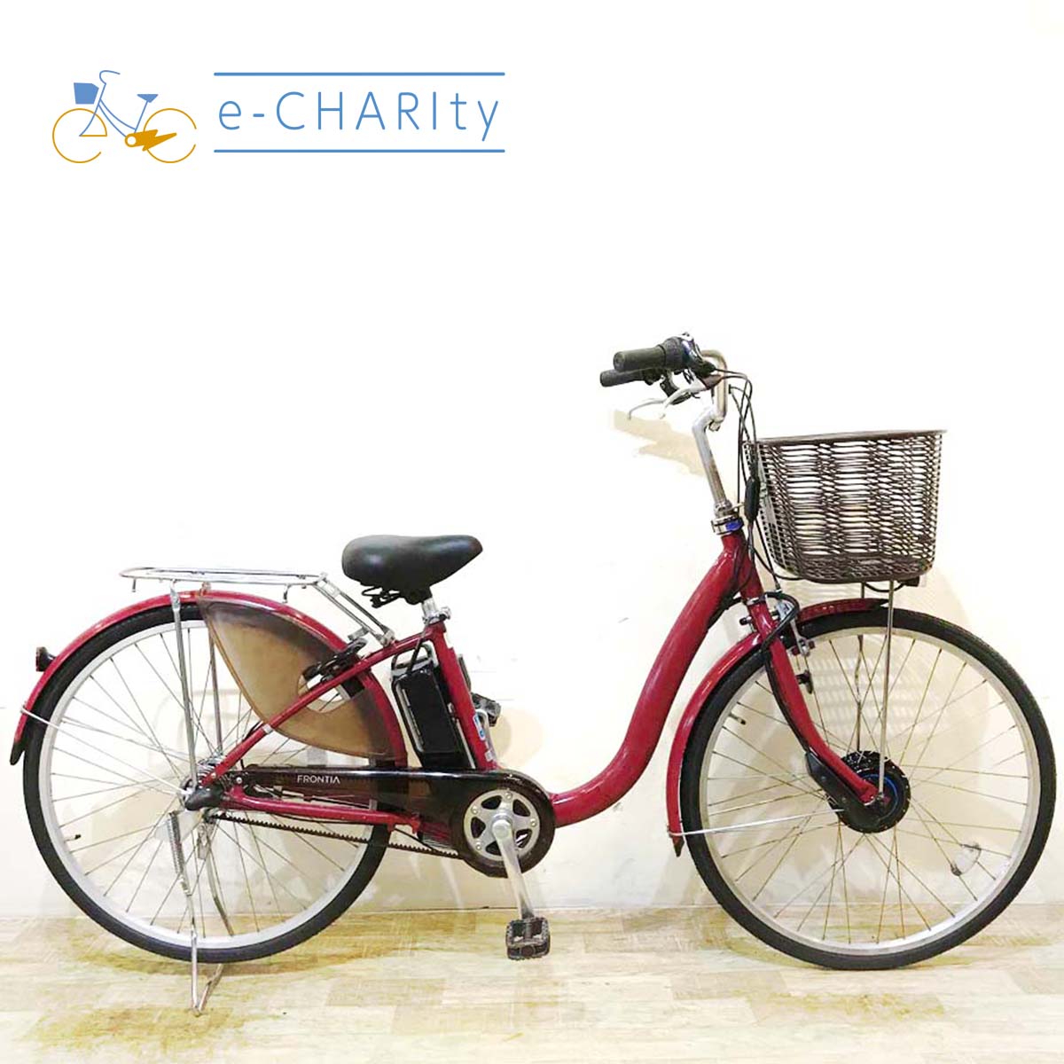 中古電動自転車 ブリヂストン フロンティア レッド 26インチ KD104 – e