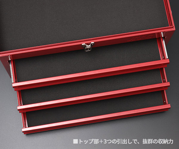 KTC工具箱 SKX0223R ツールチェスト(3段3引出し) レッド 京都機械工具