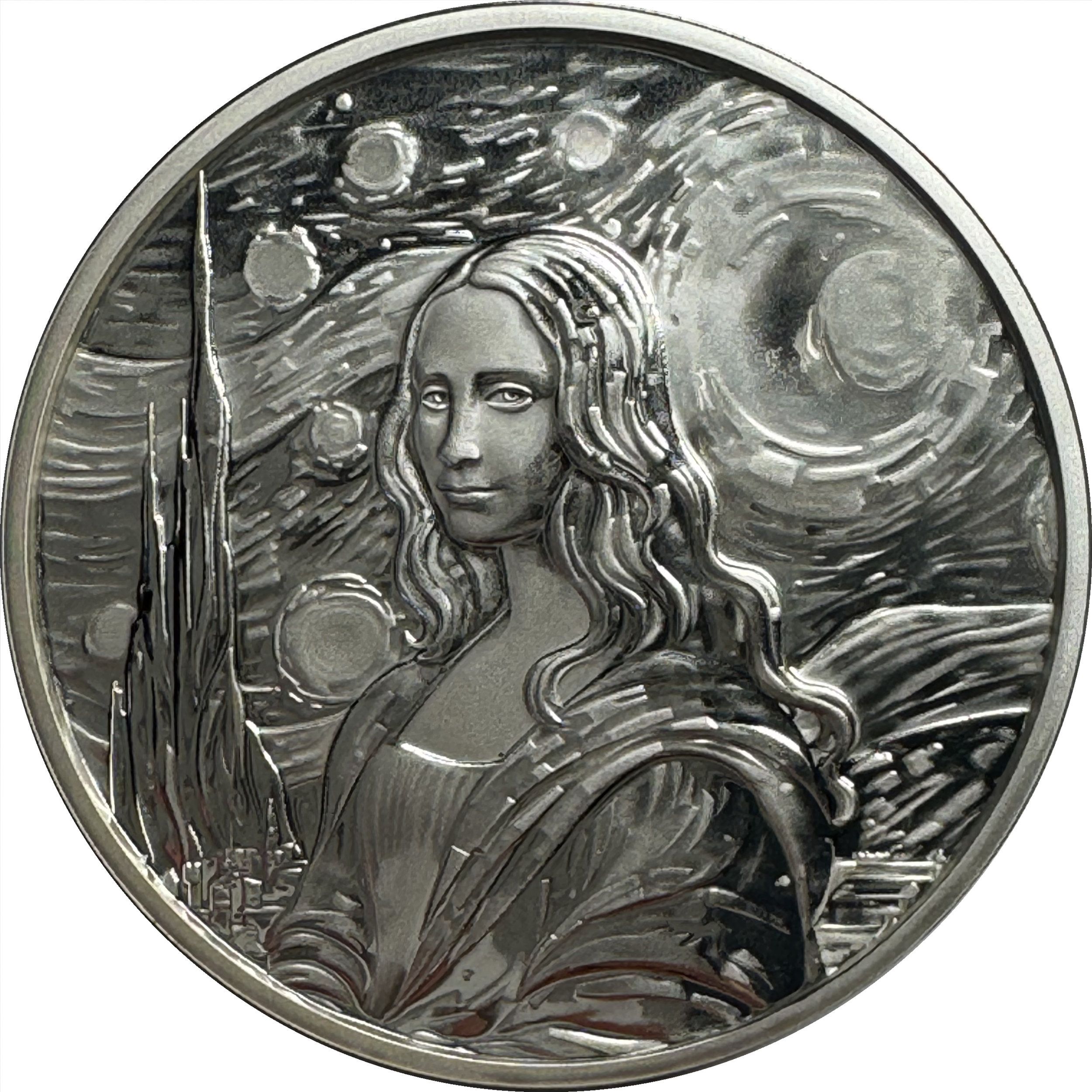 50 Cents (Mona Lisa x Van Gogh) - Fiji – Numista