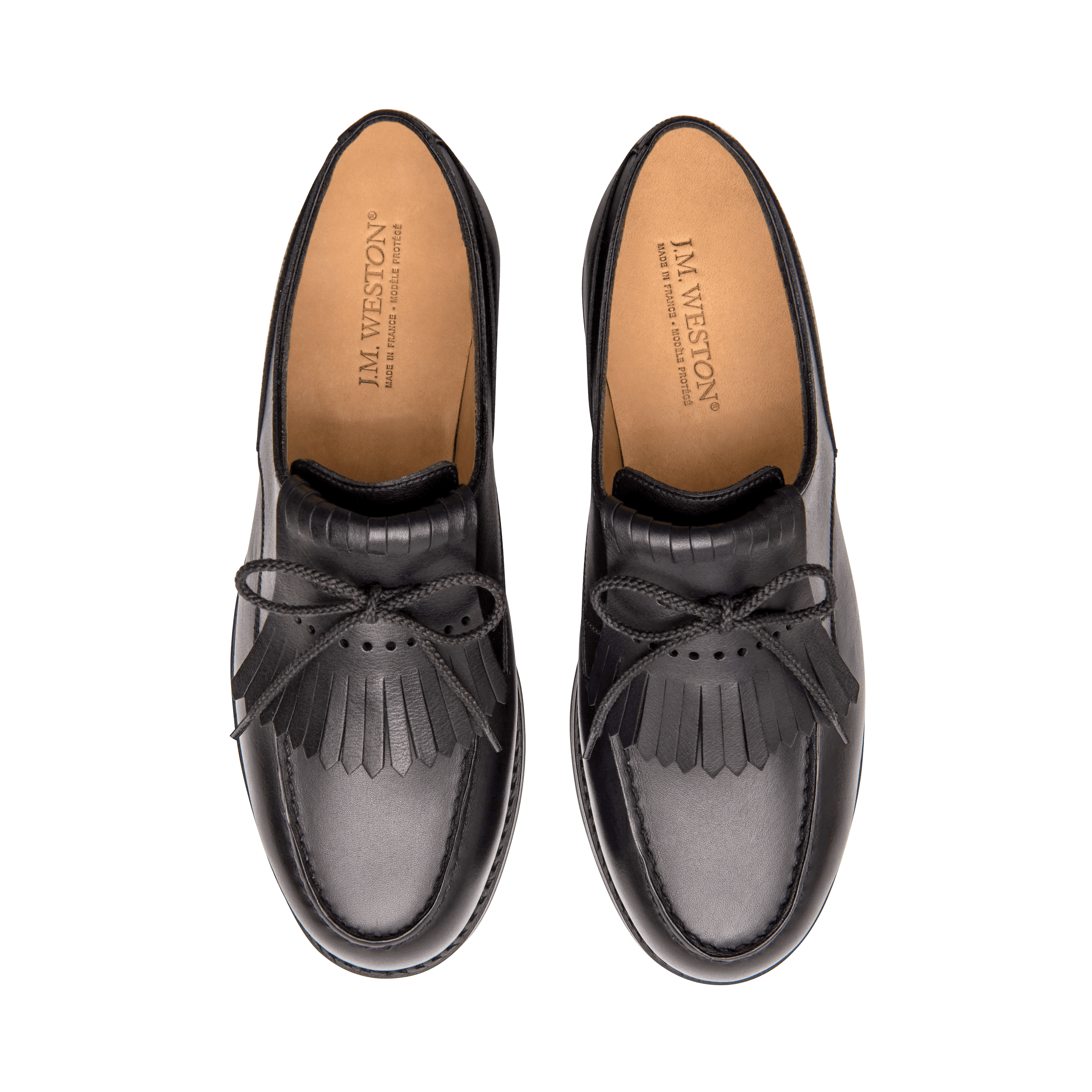Women's Black boxcalf Golf Derby – J.M. Weston