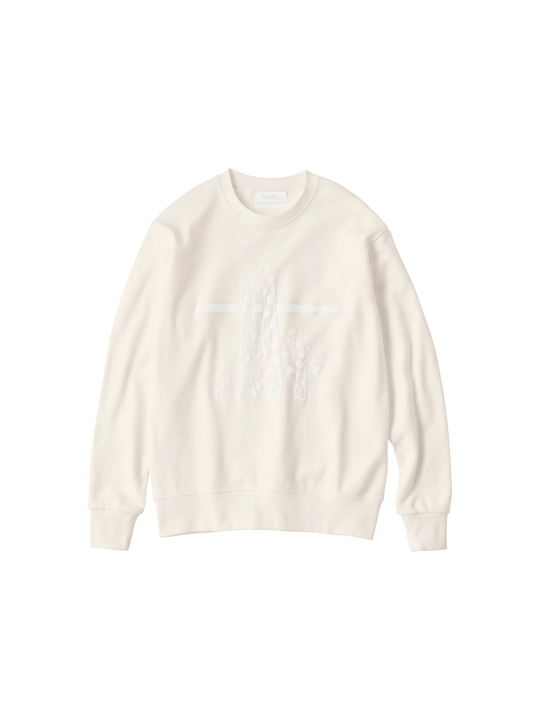受注販売】立体プリントのトレーナー（キリン）〈keisuke kanda