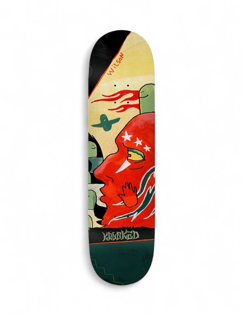 KROOKED SKATEBOARDS - Krooked Three Star Wilson 8.5 / スケボー