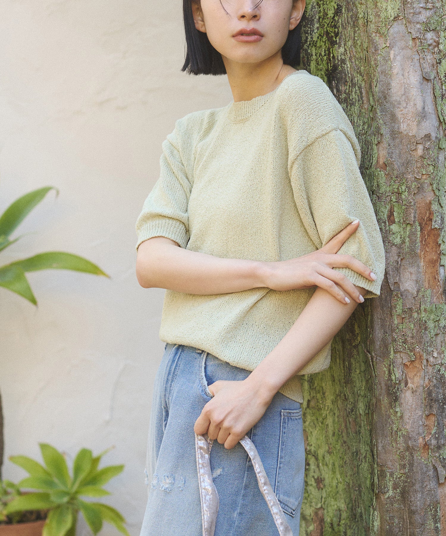別注】ハーフスリーブ サマーニット