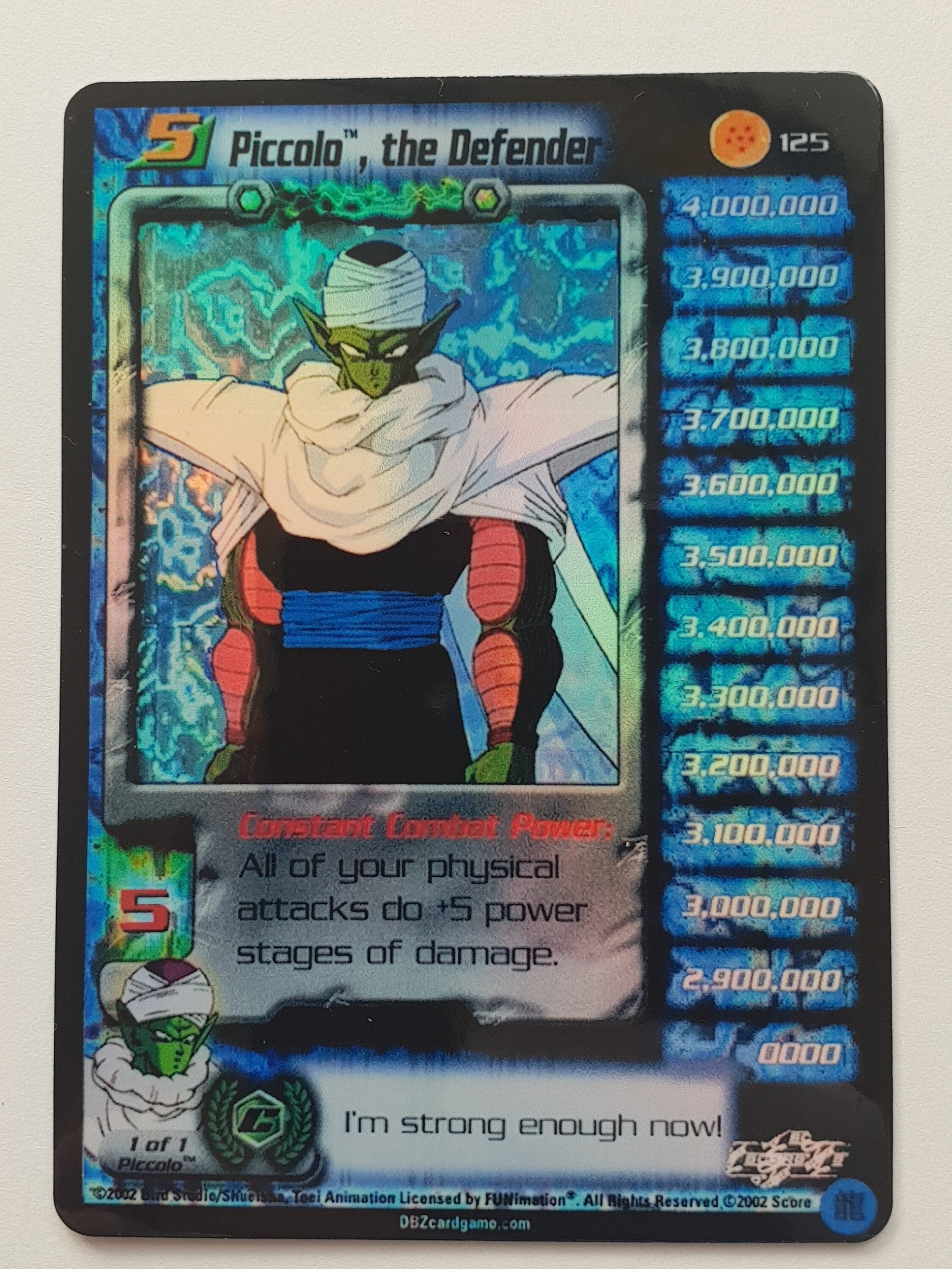 Dragonball Piccolo, the Defender Proxy 125 DBZ TCG UR Foil Card - Etsy