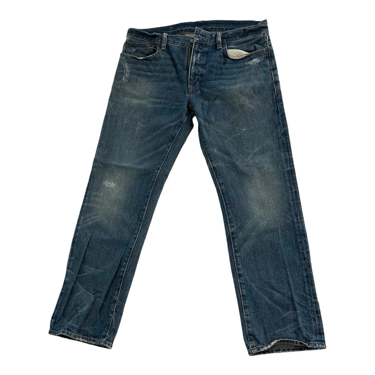 Denim & Supply Ralph Lauren Mens 33x30 Straight Leg Denim Blue