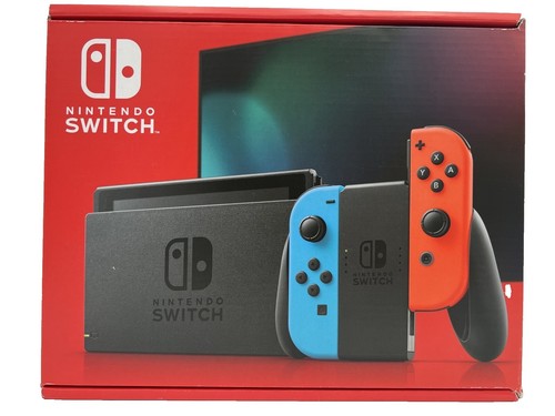 Nintendo Switch Console Neon Blue + Red Joy-Cons 32GB 2Day Ship