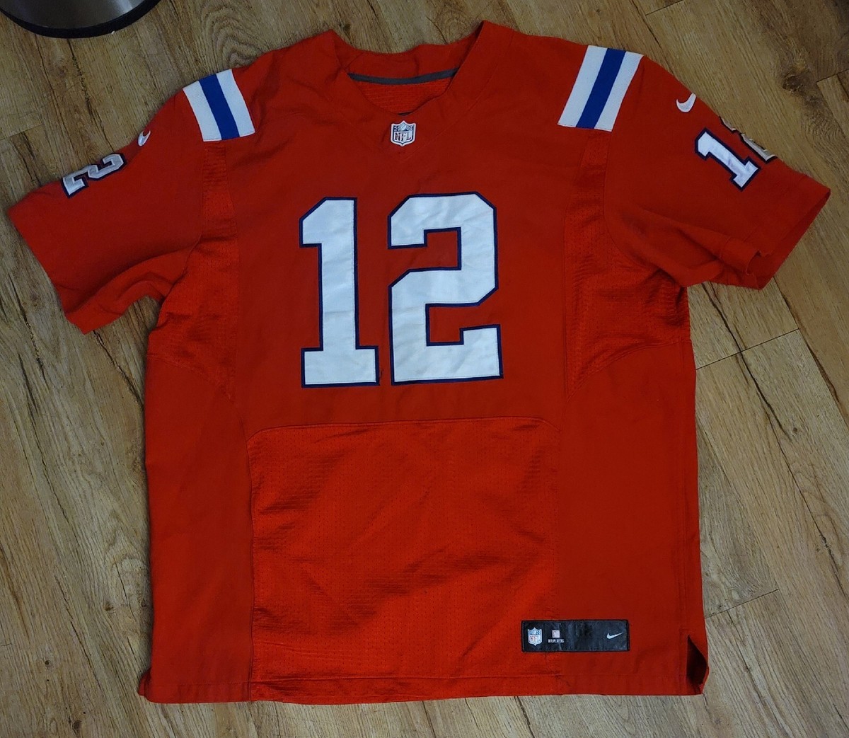 New England Patriots Tom Brady Nike Red Heavy sewn Jersey men's