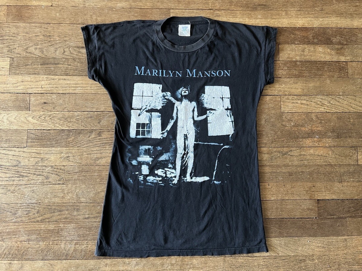 Vintage 90s Marilyn Manson Antichrist Superstar Concert Tee S M