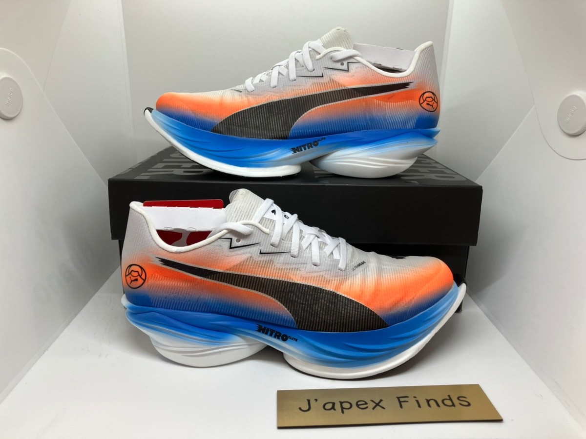 Puma FAST-R Nitro Elite 3 EKIDEN Running 313418-01 White Heat Fire