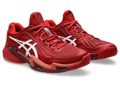 ASICS COURT FF 3 NOVAK 1041A361 962 Cranberry White Tennis Shoes