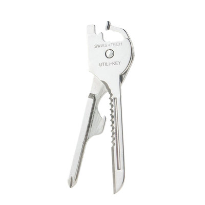 Swiss+Tech 6 In 1 Utili-Key Tool Keychain Keyring Multi-Function