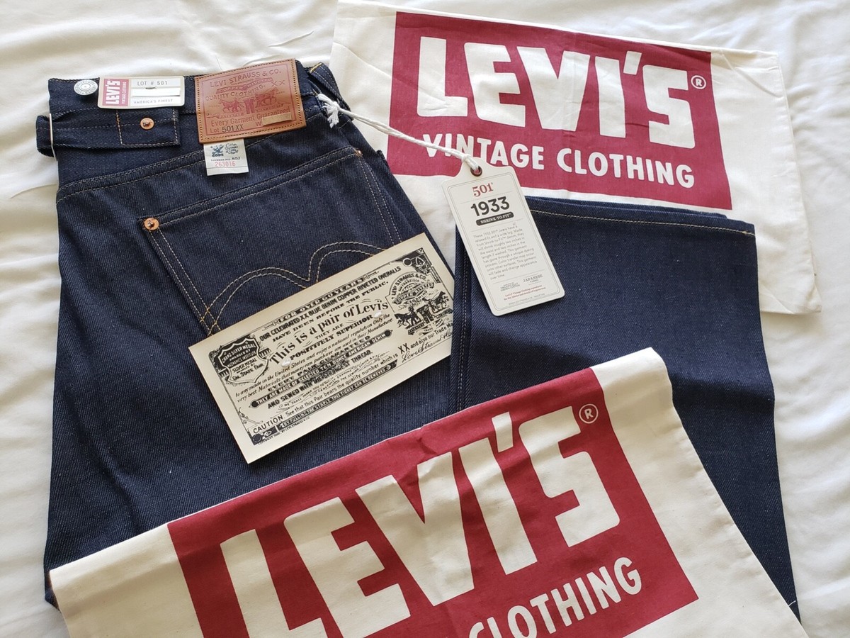 LEVI'S 1933 501 xx LVC Vintage Clothing Selvedge 1937 1947 Men's