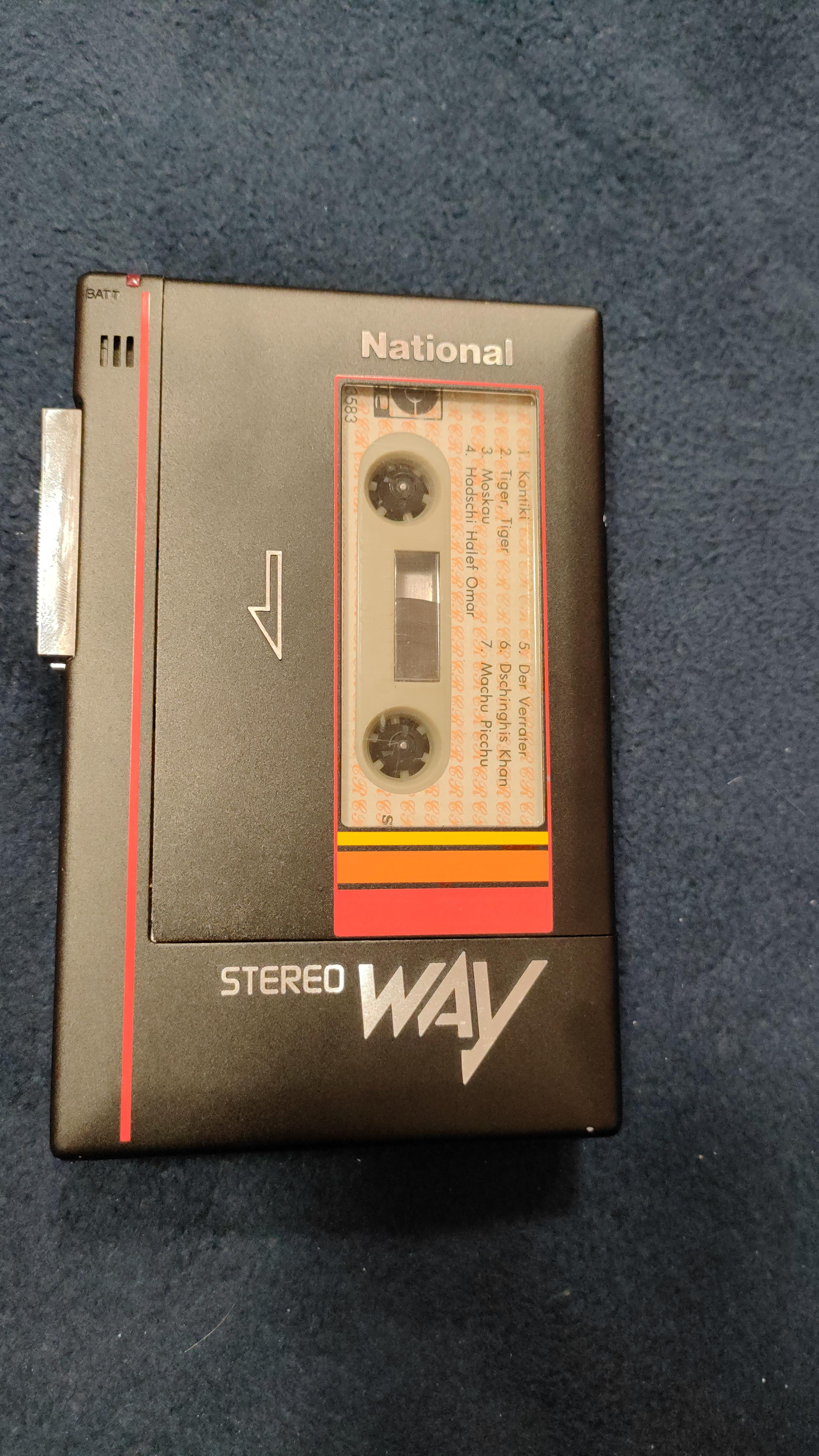 National way RQ-J9 カセットプレーヤー カセットテープ レトロ
