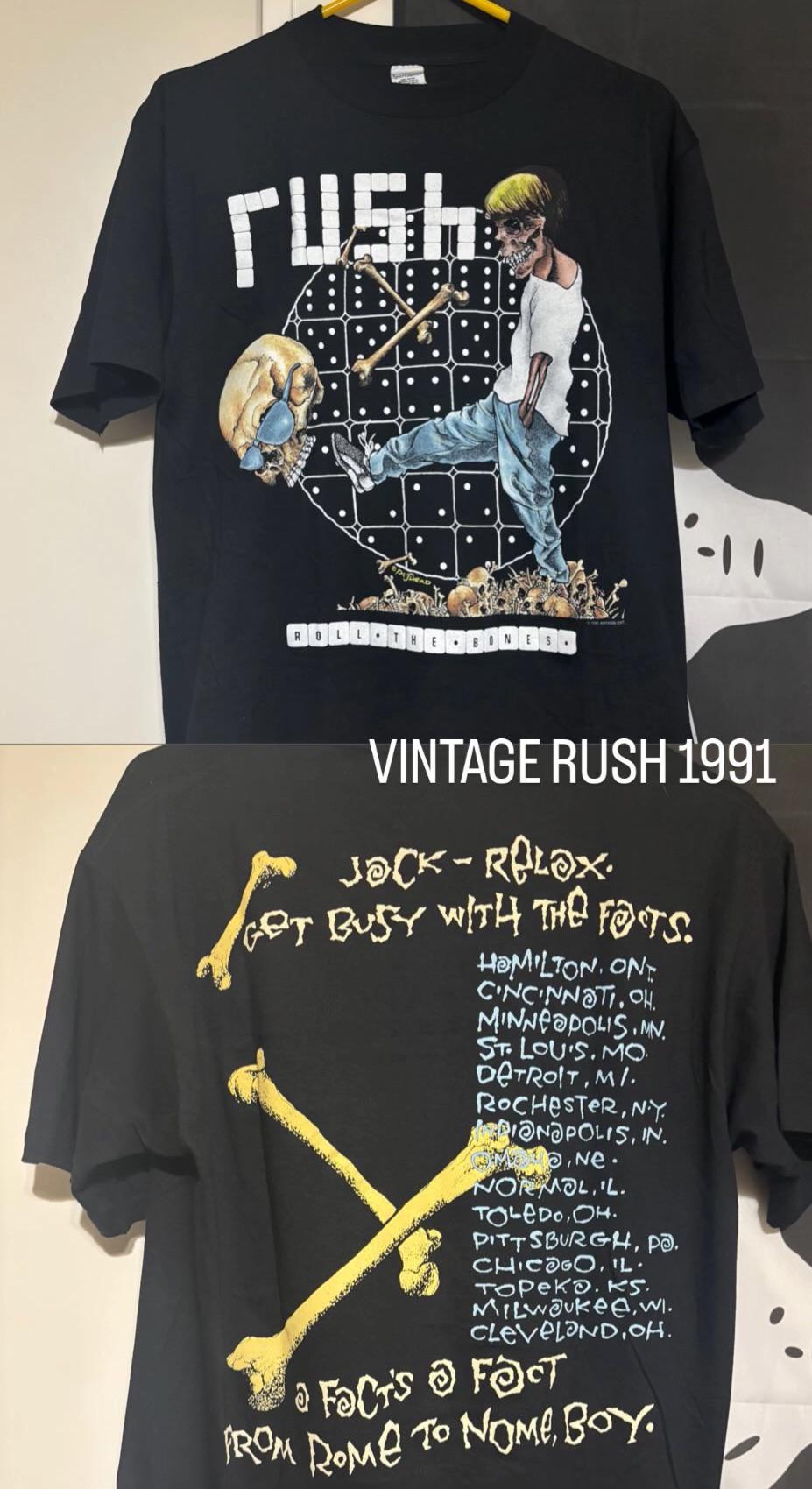 My vintage Roll the Bones shirt from 1991 : r/rush