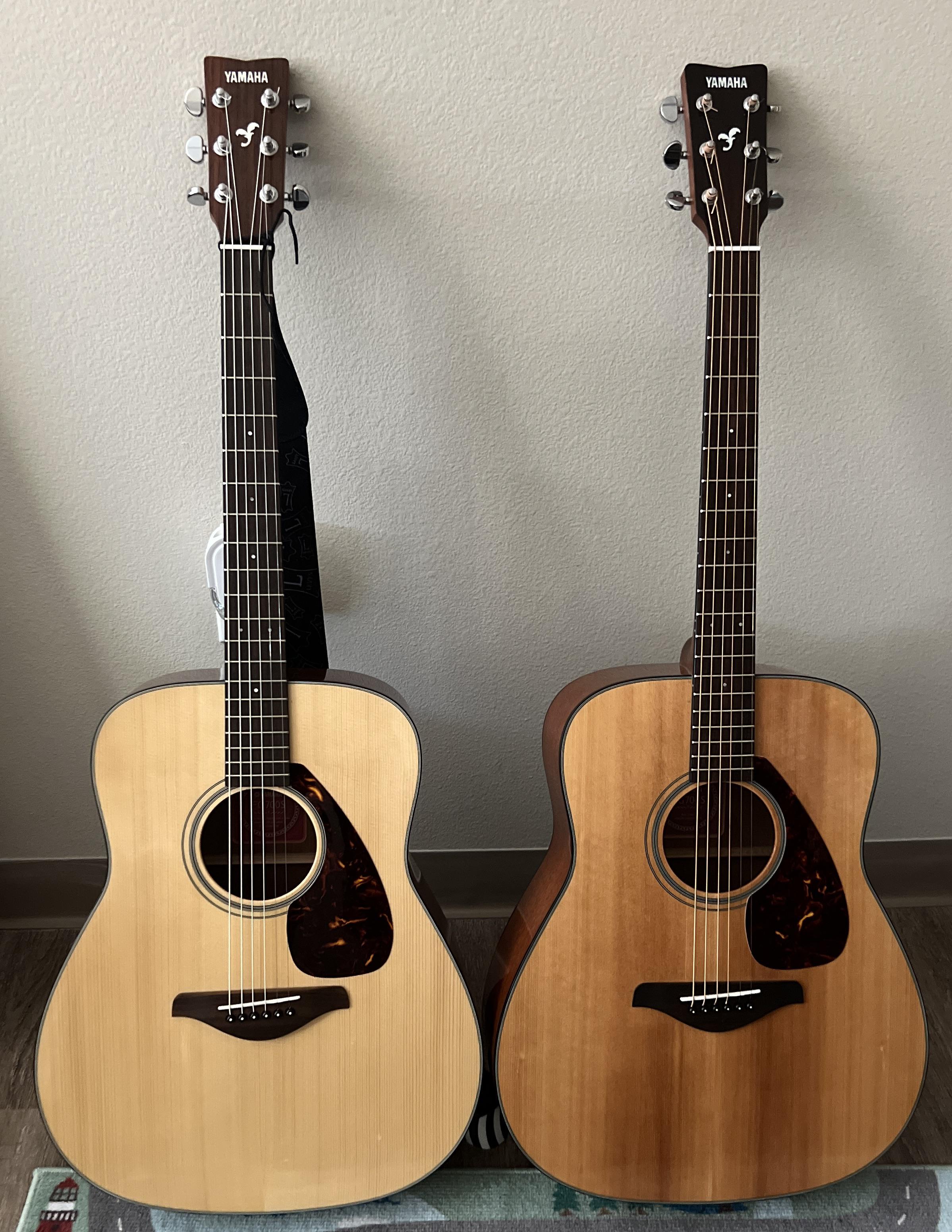 Found 2 red-label Yamaha FG700s for $150 altogether!! : r