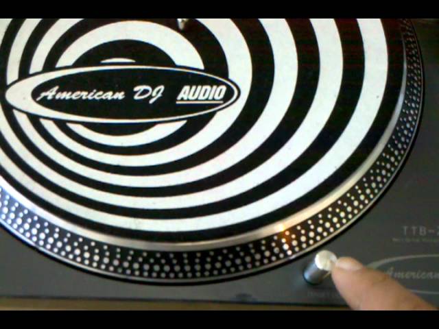 American DJ Audio TTB-2010 turntable record player - YouTube