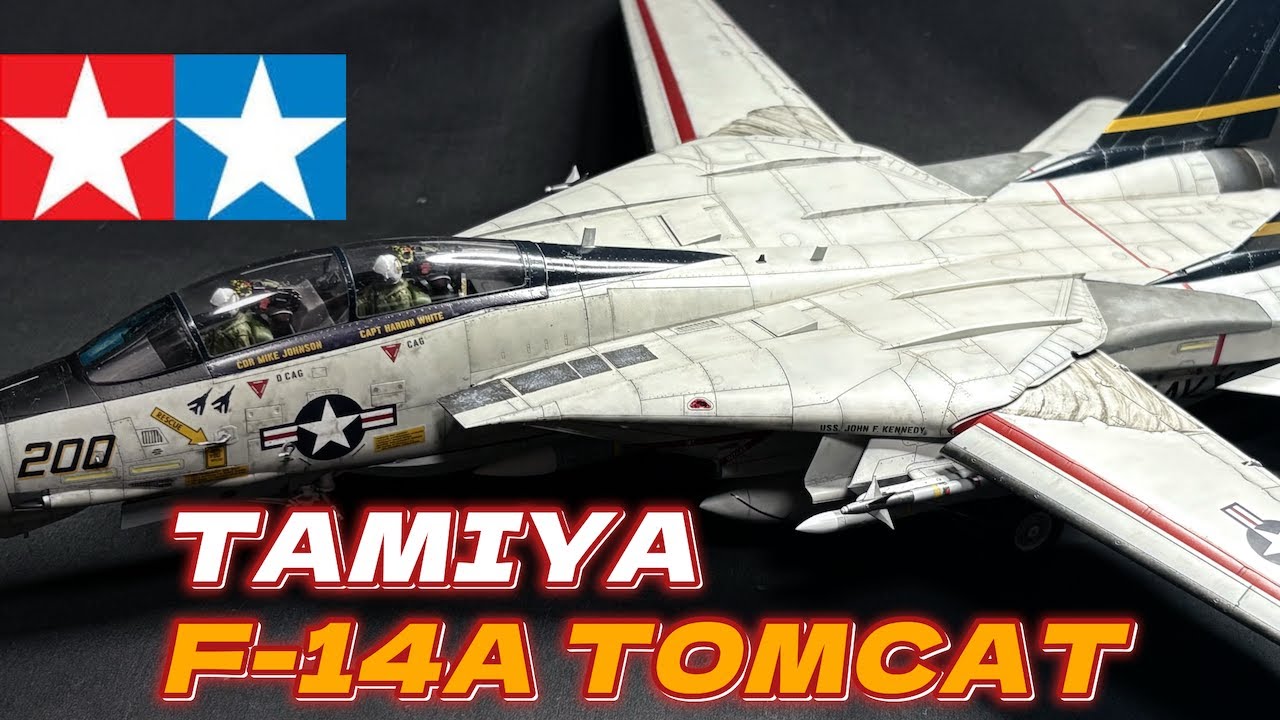 Completed [Tamiya 1/48 F-14A (late model) Tomcat] - YouTube