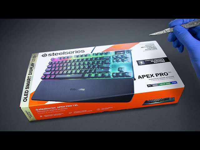 SteelSeries Apex Pro TKL Mechanical Gaming Keyboard Unboxing