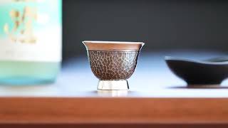東京銀器森銀器製作所純銀酒杯豬口型傳統工藝品金屬杯子| MUKU工房