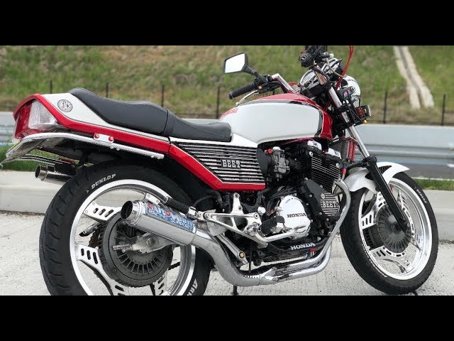 CBX400F 超希少当時物アウトバーンマフラー音 それだけ - YouTube