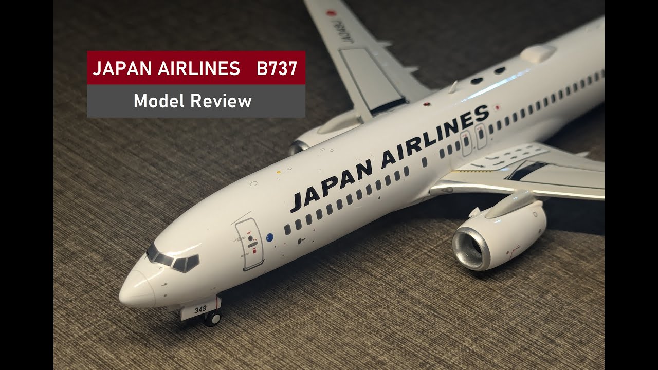 elegant Japan Airlines B737-800 | JFOX 1:200 model review - YouTube