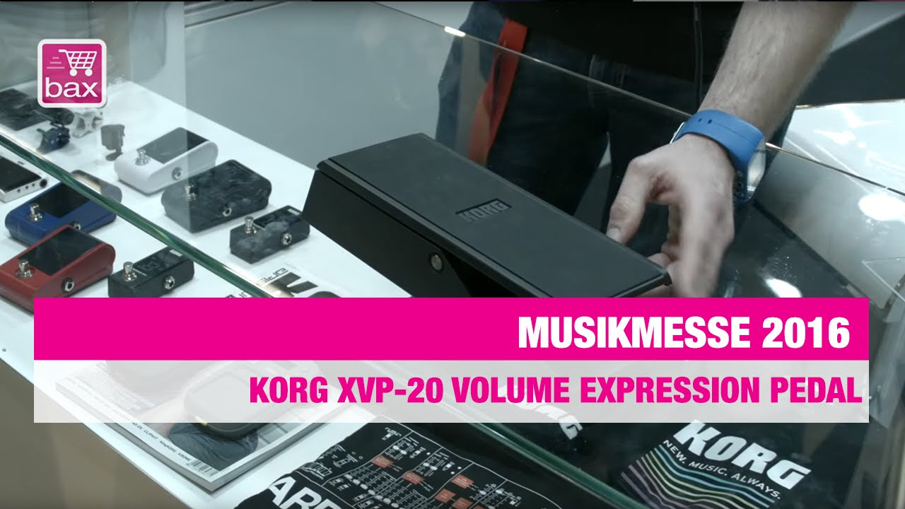 Korg XVP-20 volume expression pedal - Musikmesse 2016 - YouTube
