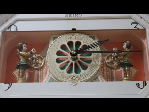 SEIKO Puppet RE521S からくり時計 - YouTube
