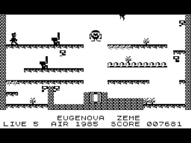 ZX81 16K: MANIC MINER Walkthrough - YouTube