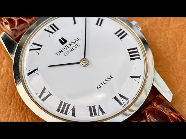 Vintage 1960s Universal Geneve ALTESSE Extra Flat 842 101 Serviced